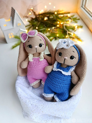 Зайка вязаный - 4