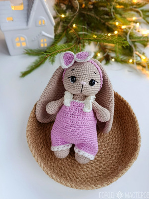 Зайка вязаный крючком - 3