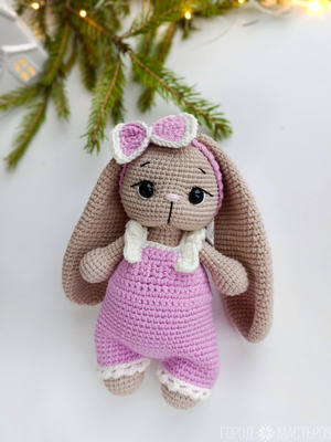 Зайка вязаный крючком - 5