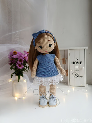 Кукла интерьерная. Вязаная кукла - 4