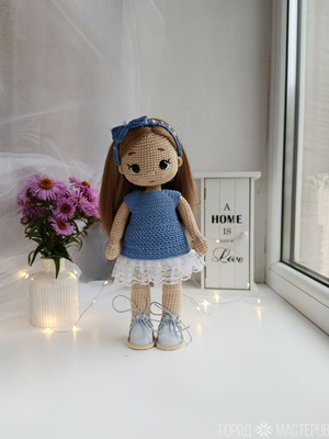 Кукла интерьерная. Вязаная кукла - 5