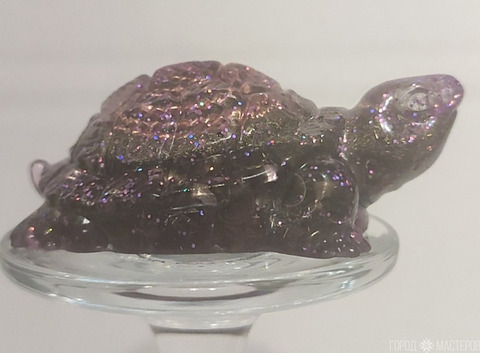 оргонит черепаха из эпоксидной смолы