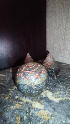 оргонит шар, оргонит пирамида - 3