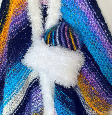 Пончо из мохера с полушерстью в единственном экземпляре - 4