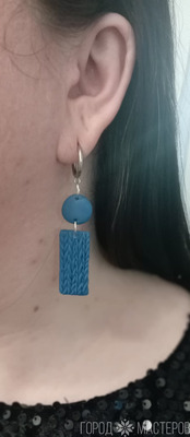 Серьги ручной работы из полимерной глины