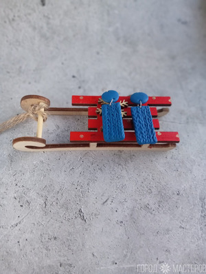 Серьги ручной работы из полимерной глины - 2