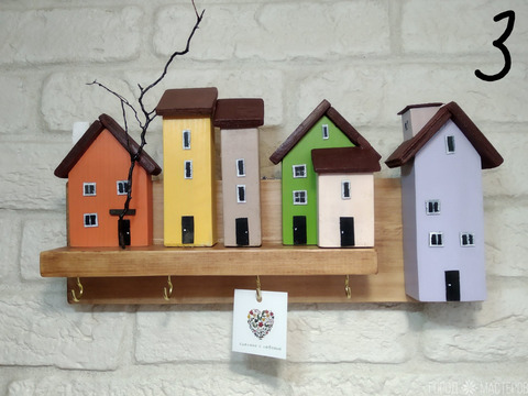 Панно "Осеннее настроение-3", ключница, подарок, интерьер, декор