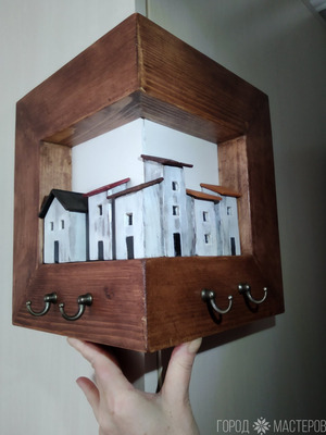 Панно - ключница "Старые улицы-2"