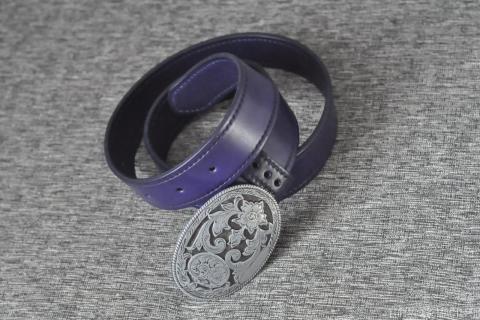 Ремень женский Sapphire, ручная работа,натуральная кожа