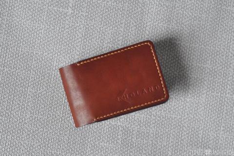 Визитница, картхолдер, натуральная кожа, ручная работа