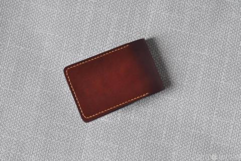 Визитница, картхолдер, натуральная кожа, ручная работа - 5