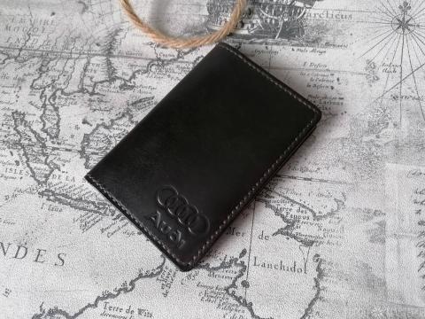 Обложка для  автодокументов AUDI нат. кожа