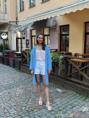 Длинный женский кардиган