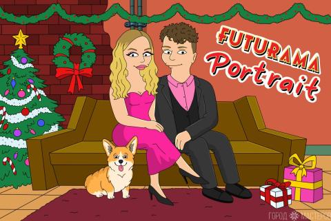 Портрет в стиле Футурама