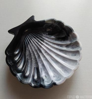 Блюдце "ракушка" из эпоксидной смолы