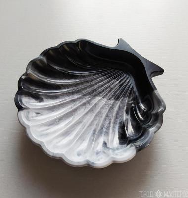 Блюдце "ракушка" из эпоксидной смолы - 4