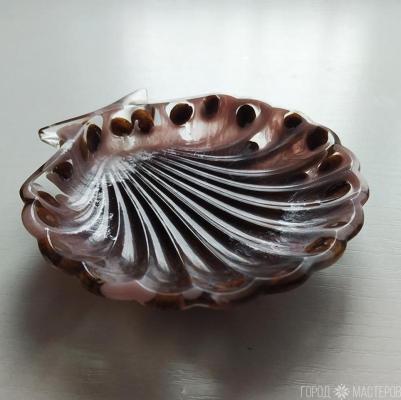 Блюдце "ракушка" из эпоксидной смолы - 2
