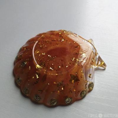 Блюдце "ракушка" из эпоксидной смолы - 3