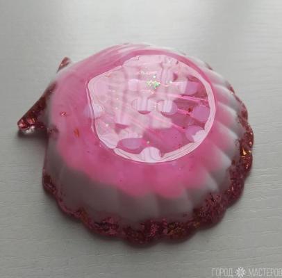 Блюдце "ракушка" из эпоксидной смолы - 3