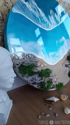 Панно "Море со скалами" - 4