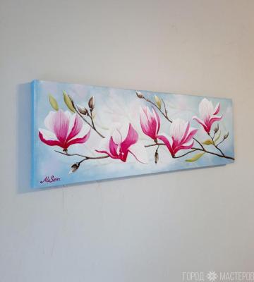Картина с магнолиями "Прозрачность" - 2
