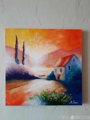 Картина "Южный закат"