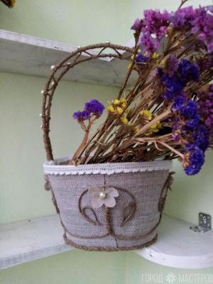 Декоративная корзина. - 2