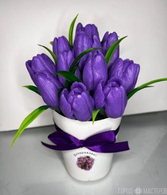 Букет из мыльных тюльпанов (11бутонов) - 5