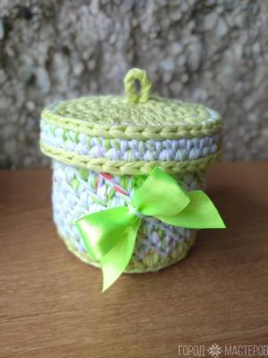 Комплект интерьерных корзин ручной работы - 5