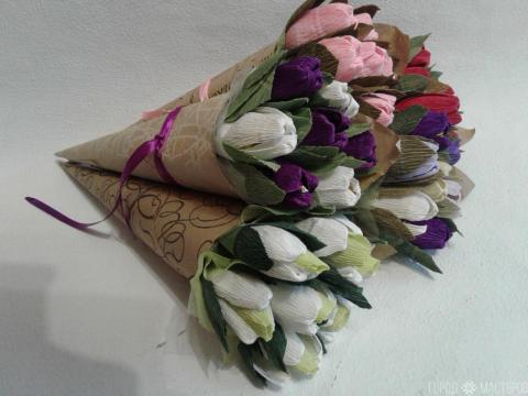 Букет тюльпанов из конфет