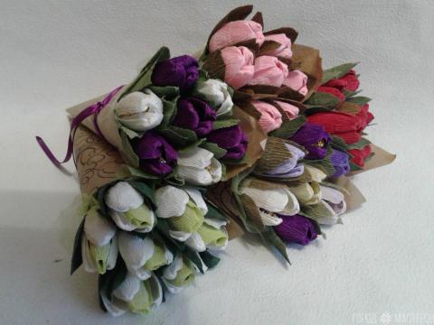 Букет тюльпанов из конфет - 2