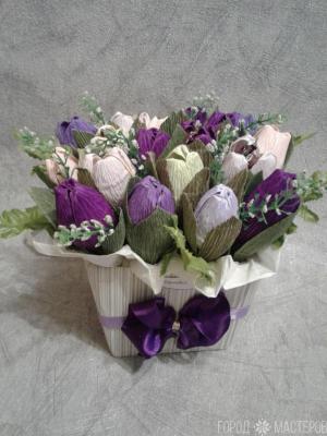 Букет тюльпанов с сюрпризом