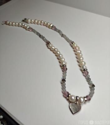 Украшение с добавлением натурального жемчуга - 2