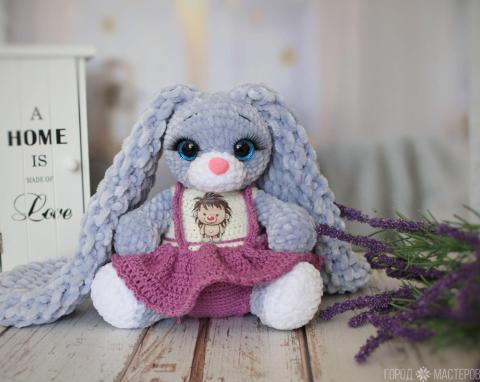 Вязаная игрушка Зайка - 3