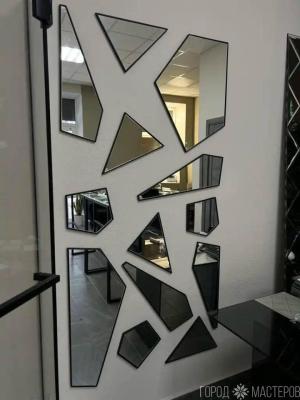 Зеркальное панно Zeno S black - 2