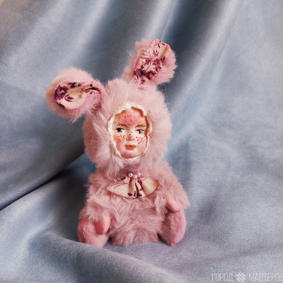 Карамельная зайка-сплюшка тедди долл - 2