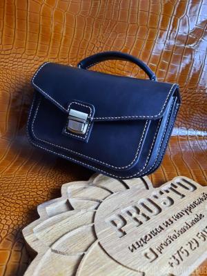 Мужская  сумка -барсетка ручной работы из натуральной кожи