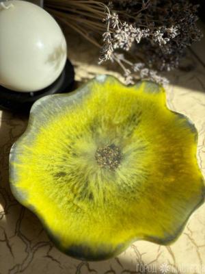 Тарелка из эпоксидной смолы - 2