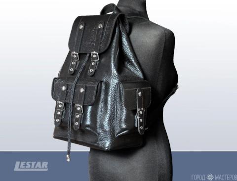 Кожаный рюкзак (Backpack-172) - 3