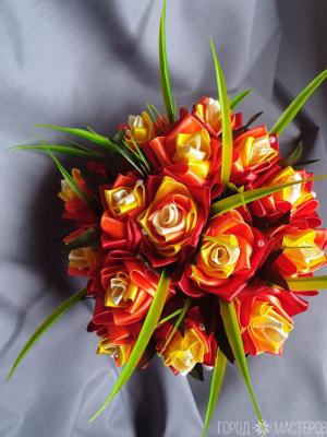 Букет из атласных лент - 2