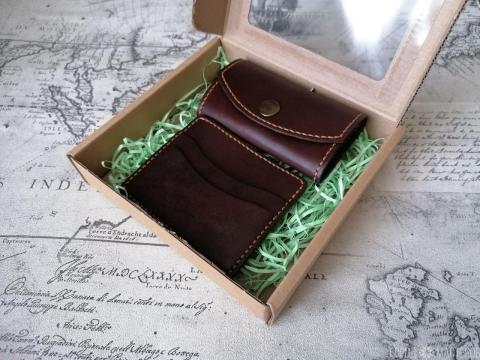 Подарочный набор аксессуаров из натуральной кожи - 3